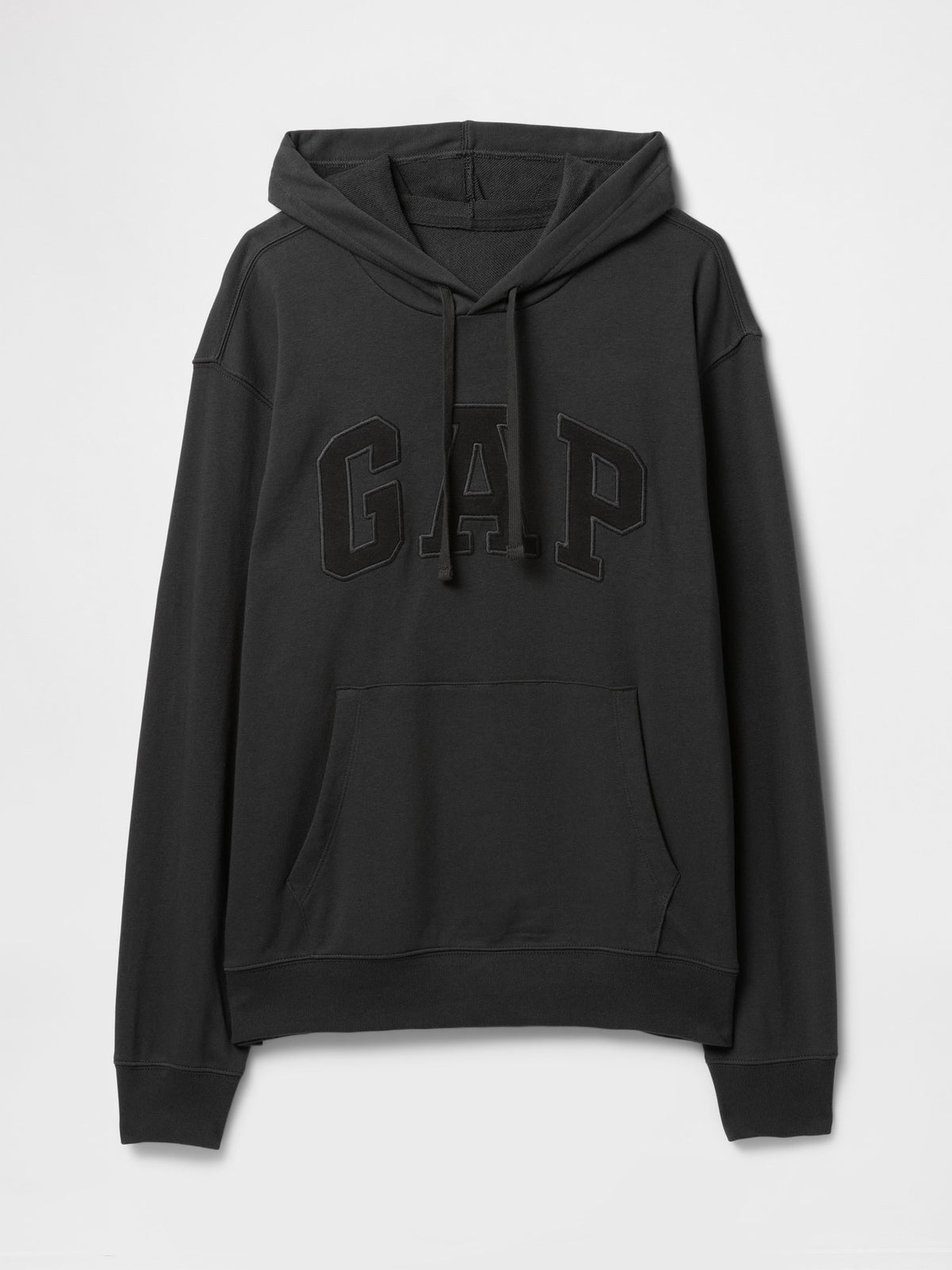 Siyah Gap Logo Fransız Havlu Kumaş Sweatshirt