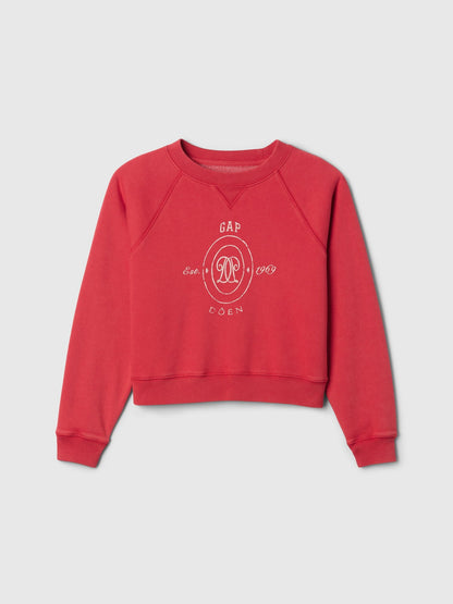 Kırmızı Gap × Dôen Logo Fleece Sweatshirt