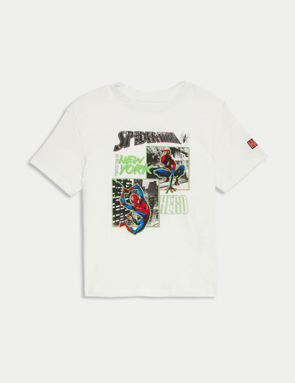 Saf Pamuklu Spider-man:trade_mark: T-shirt (2-7 Yaş)