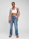 Pembe Ekose Flannel Oversize Gömlek