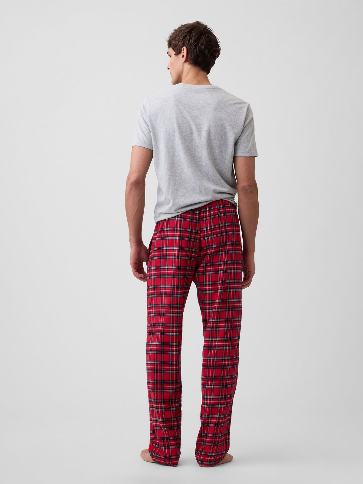 Kırmızı Relaxed Flannel Pijama Altı