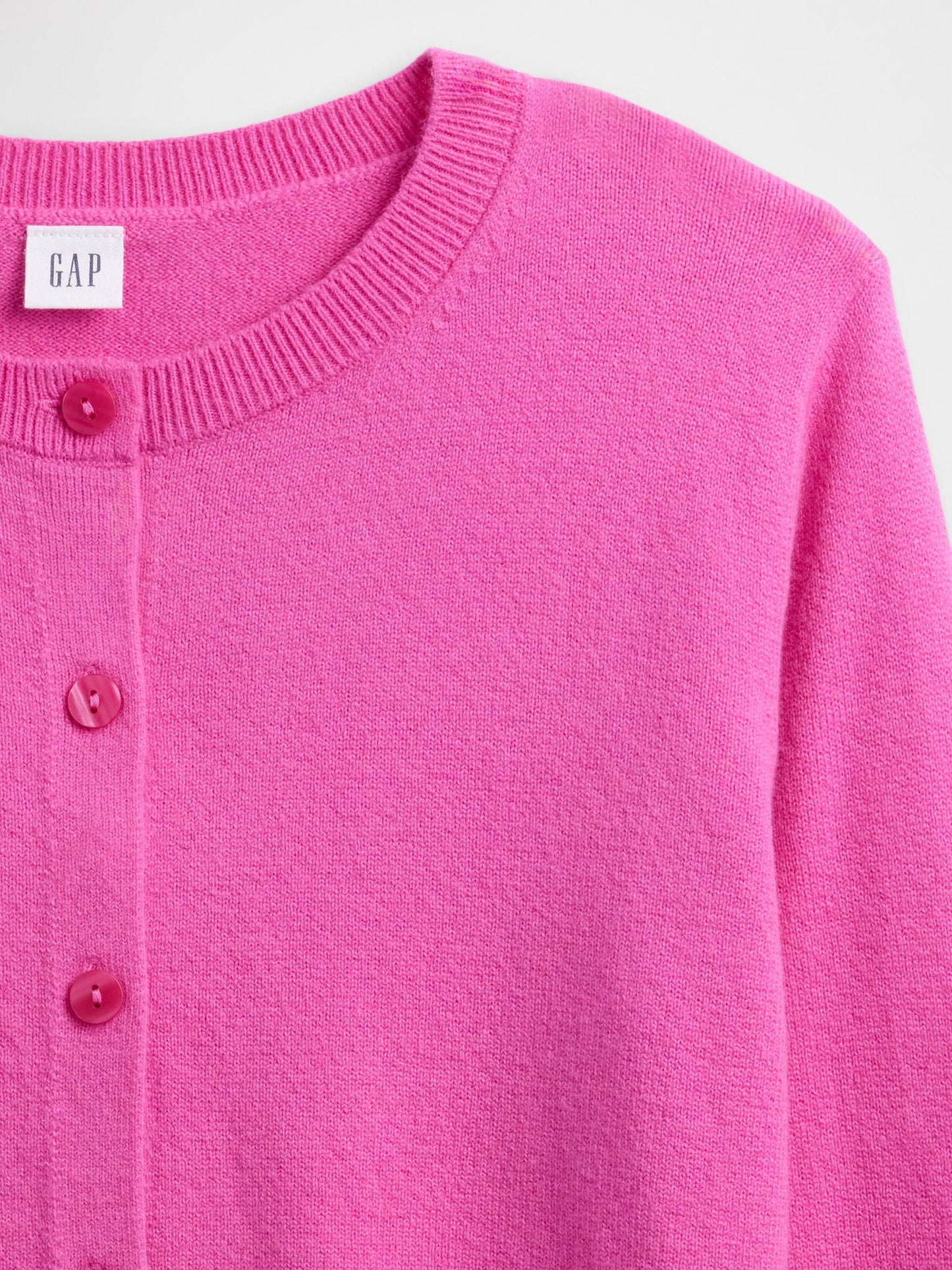 Pembe Cashsoft Bisiklet Yaka Hırka