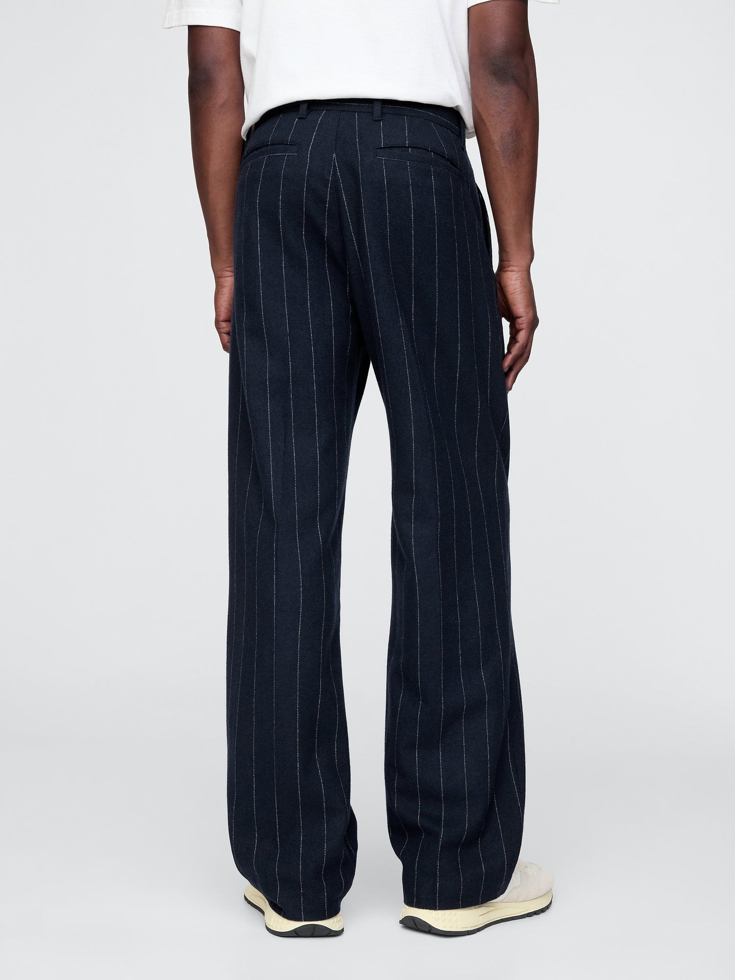 Lacivert 365 Yün Karışımı Relaxed Fit Pantolon