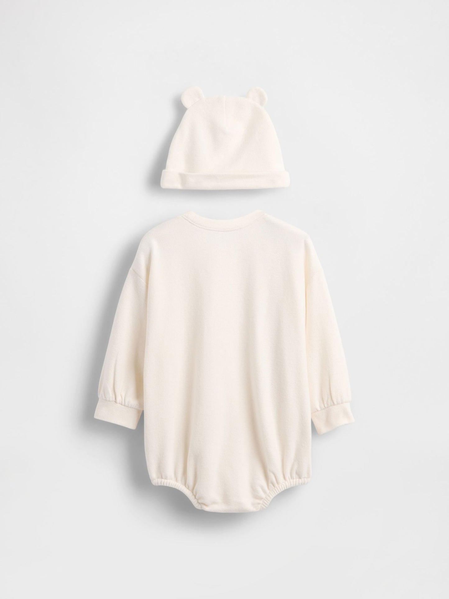 Krem Brannan Bear Detaylı Bodysuit-şapka Set