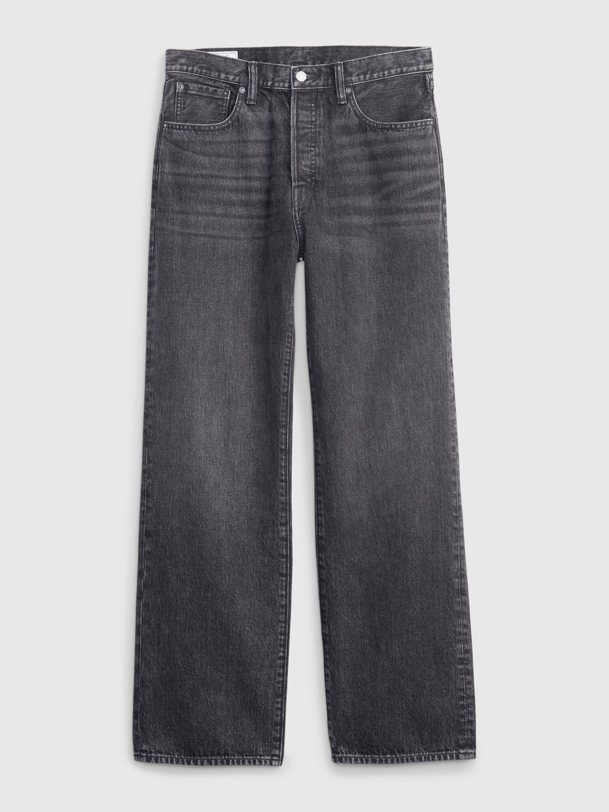Siyah Organik Pamuk '90s Loose Jean Pantolon