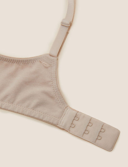 3'lü Pamuklu Push Up T-shirt Sütyeni