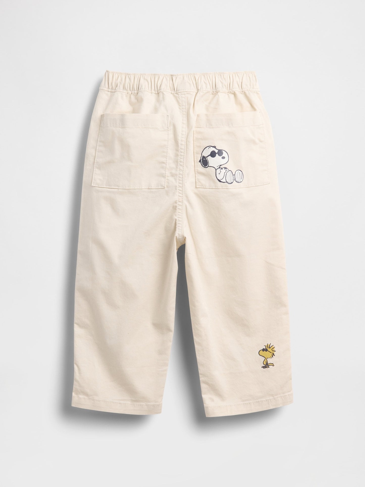 Krem Peanuts Pull-on Barrel Pantolon