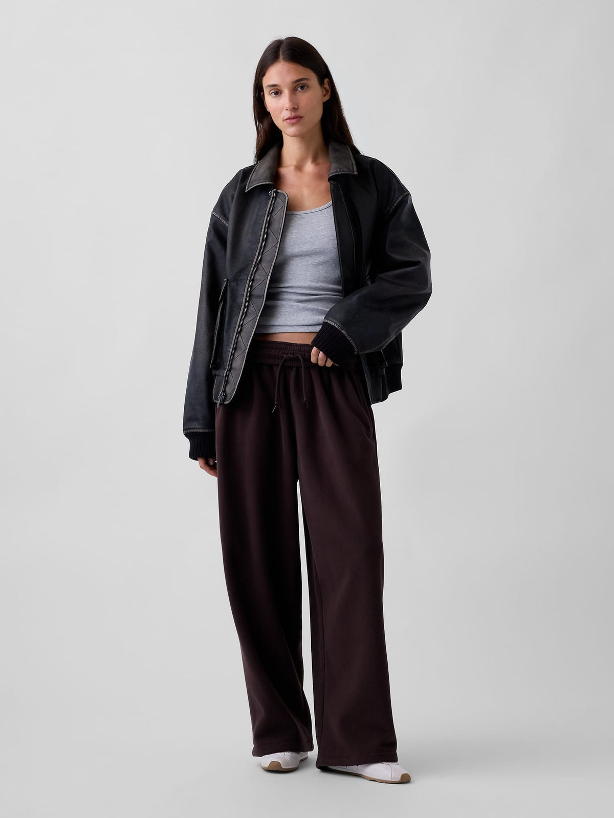 Koyu Kahverengi Vintagesoft Baggy Eşofman Altı