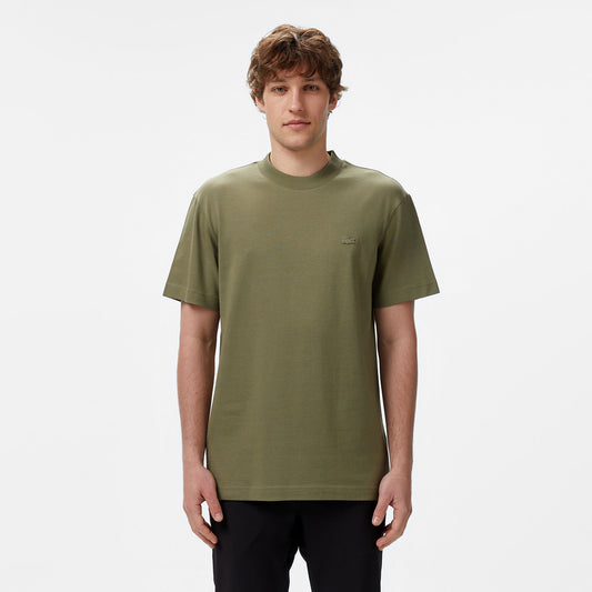 Lacoste Erkek Relaxed Fit Bisiklet Yaka Haki T-shirt