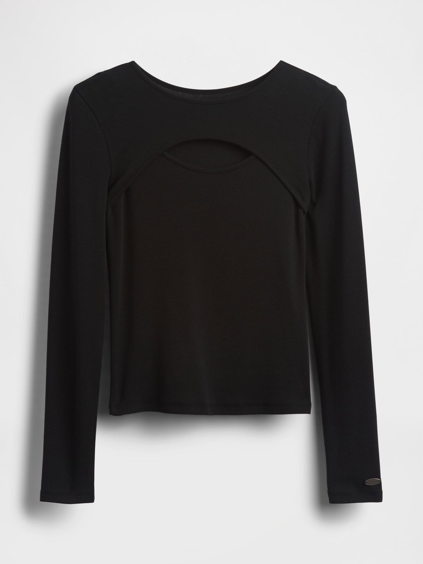 Siyah Modern Cutout T-shirt