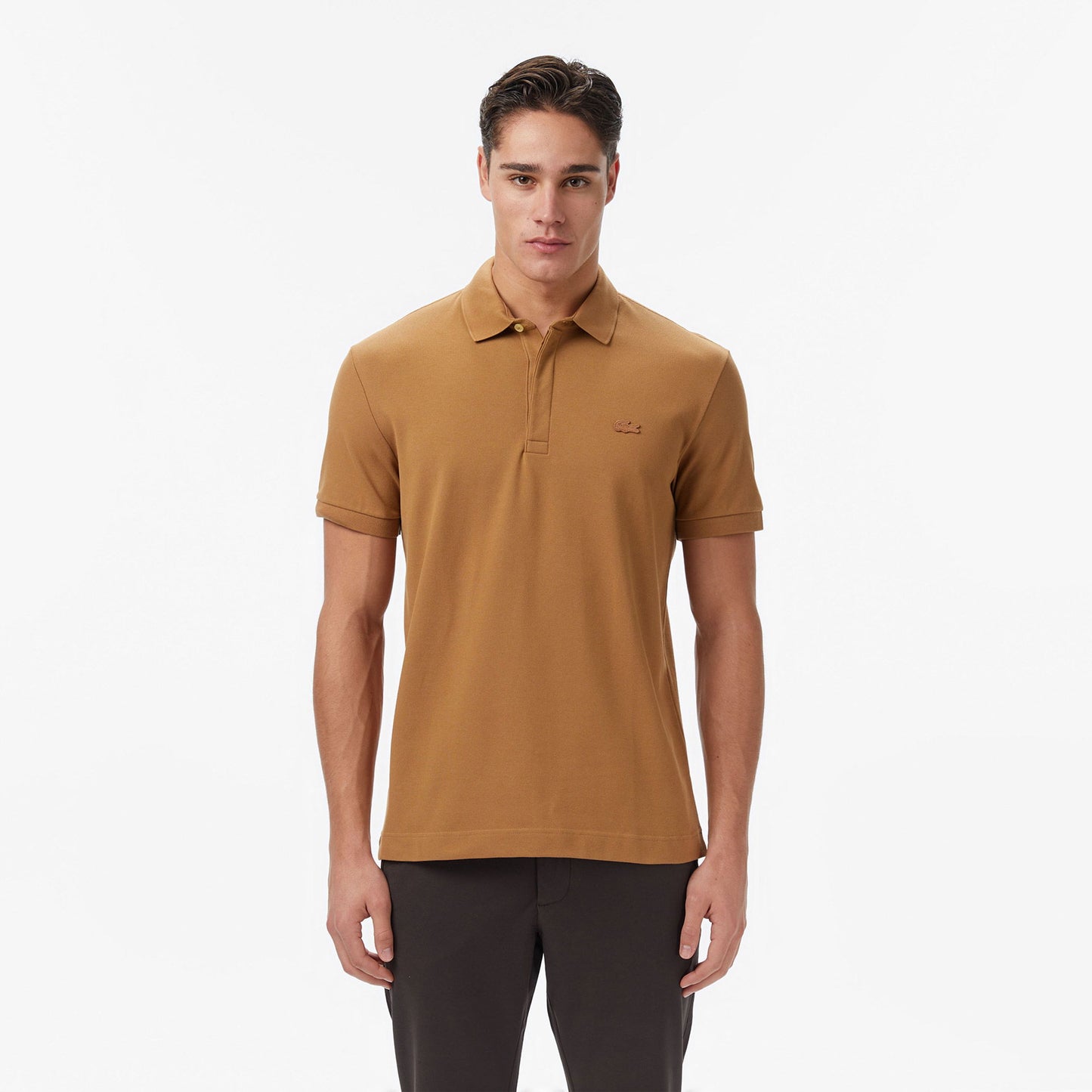 Lacoste Erkek Regular Fit Açık Kahverengi Polo