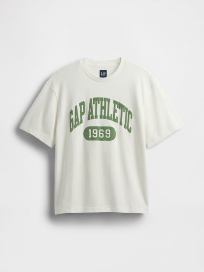 Beyaz Vintagesoft Athletic Gap Logo Sweatshirt