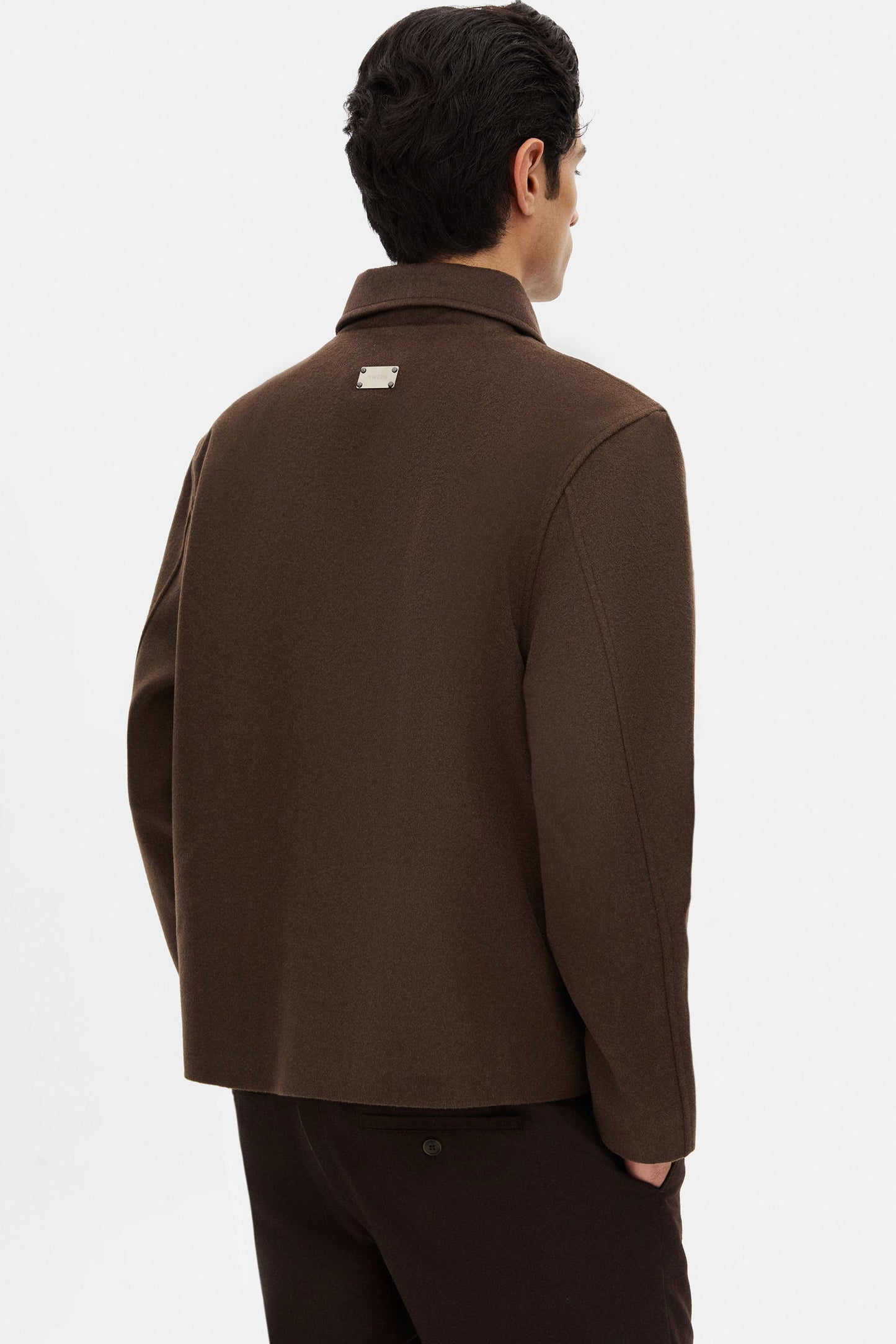 Tween Relaxed Fit Kahverengi Düz Mont