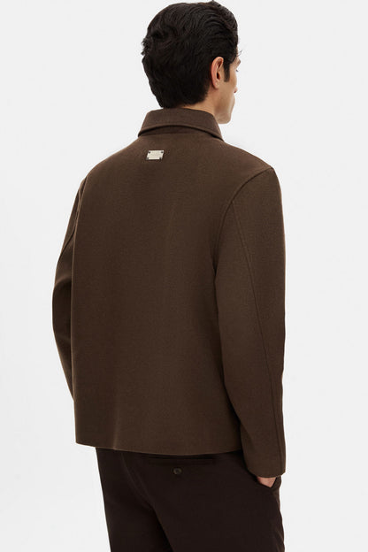 Tween Relaxed Fit Kahverengi Düz Mont