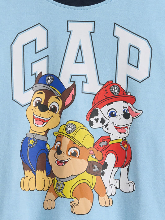 Açık Mavi Oversized Grafik Logo T-shirt
