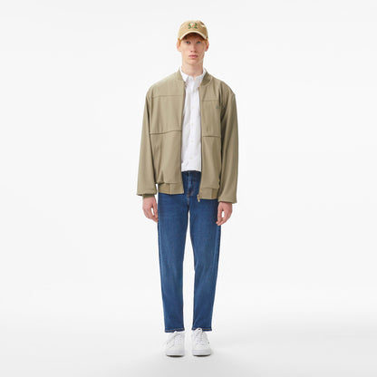 Lacoste Erkek Hakim Yaka Açık Kahverengi Bomber Ceket