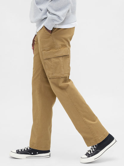 Bej Gapflex Straight Kargo Washwell™ Pantolon