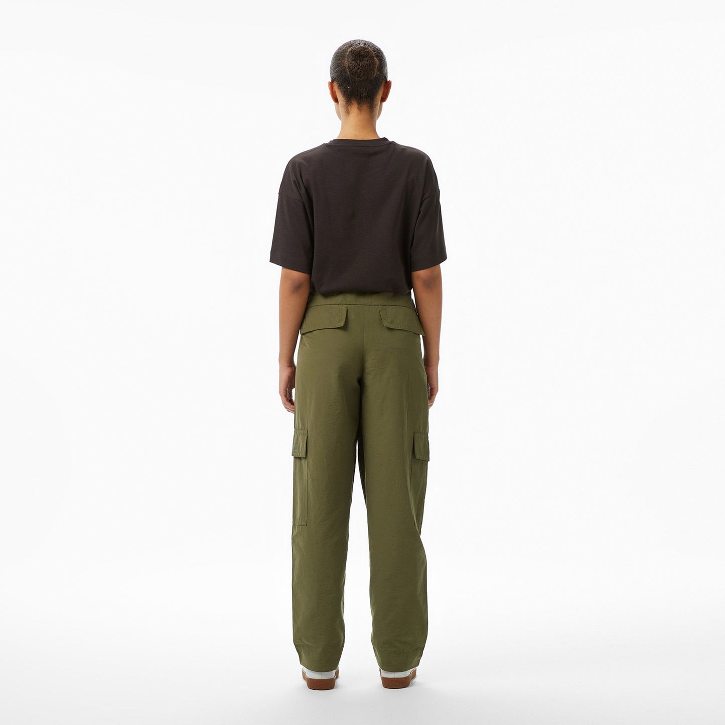 Lacoste Kadın Oversize Fit Haki Pantolon