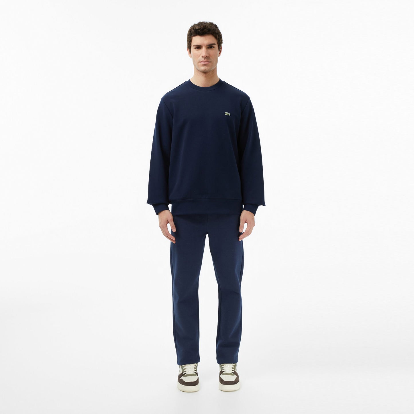 Lacoste Erkek Classic Fit Bisiklet Yaka Lacivert Sweatshirt