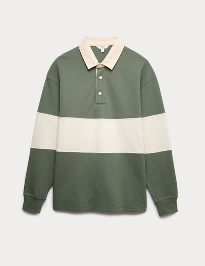 Çizgili Rugby Sweatshirt
