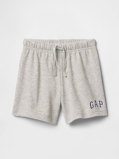 Gri Gap Logo Havlu Kumaş Relaxed Pull-on Şort