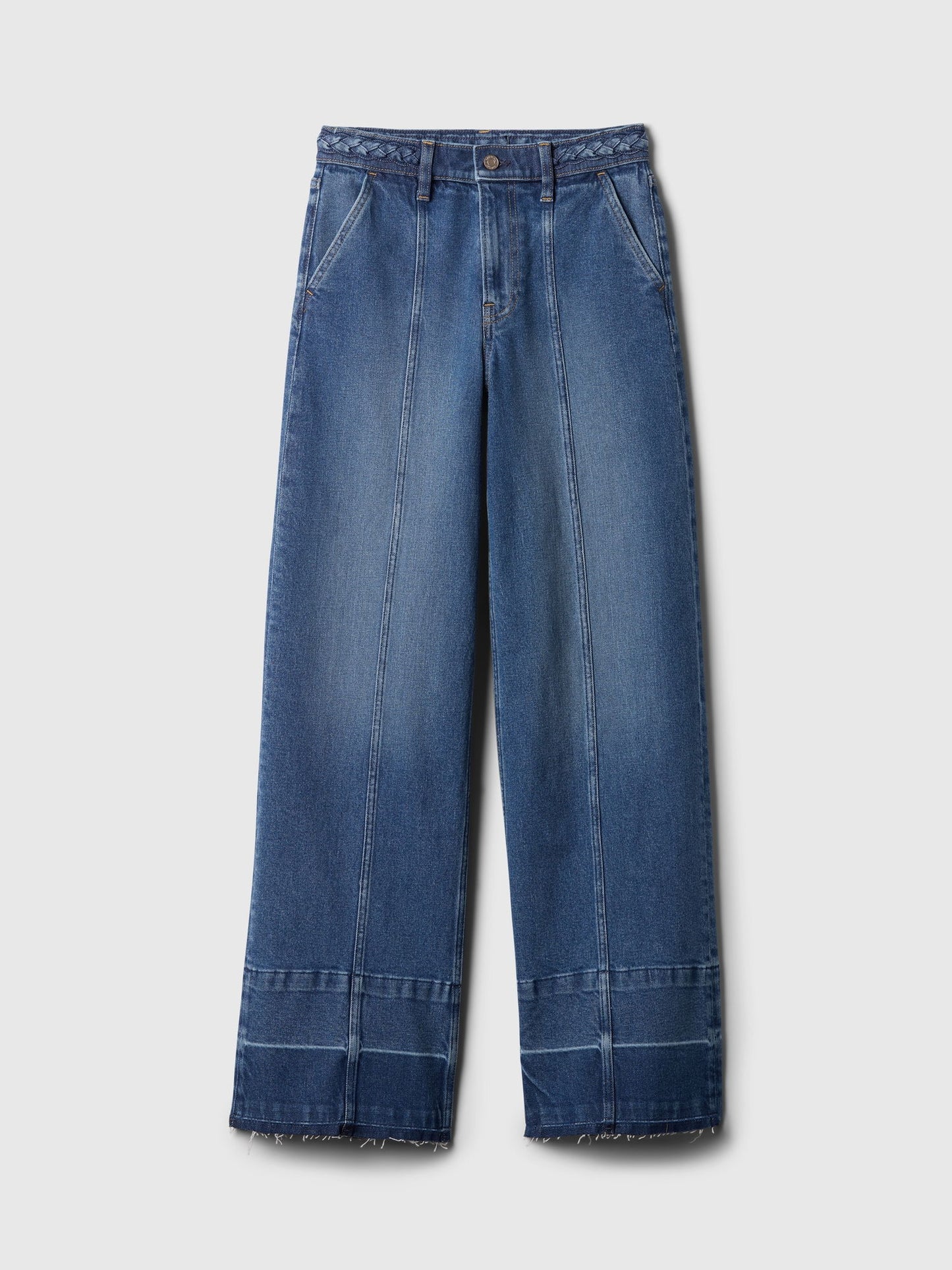 Mavi High Rise Stride Seamed Wide-leg Jean Pantolon