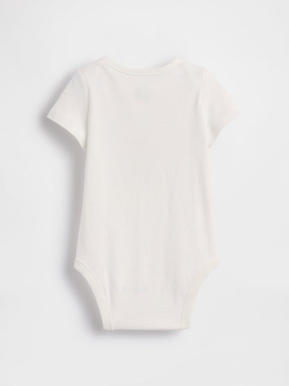 Beyaz First Favorites Organik Pamuk Bodysuit