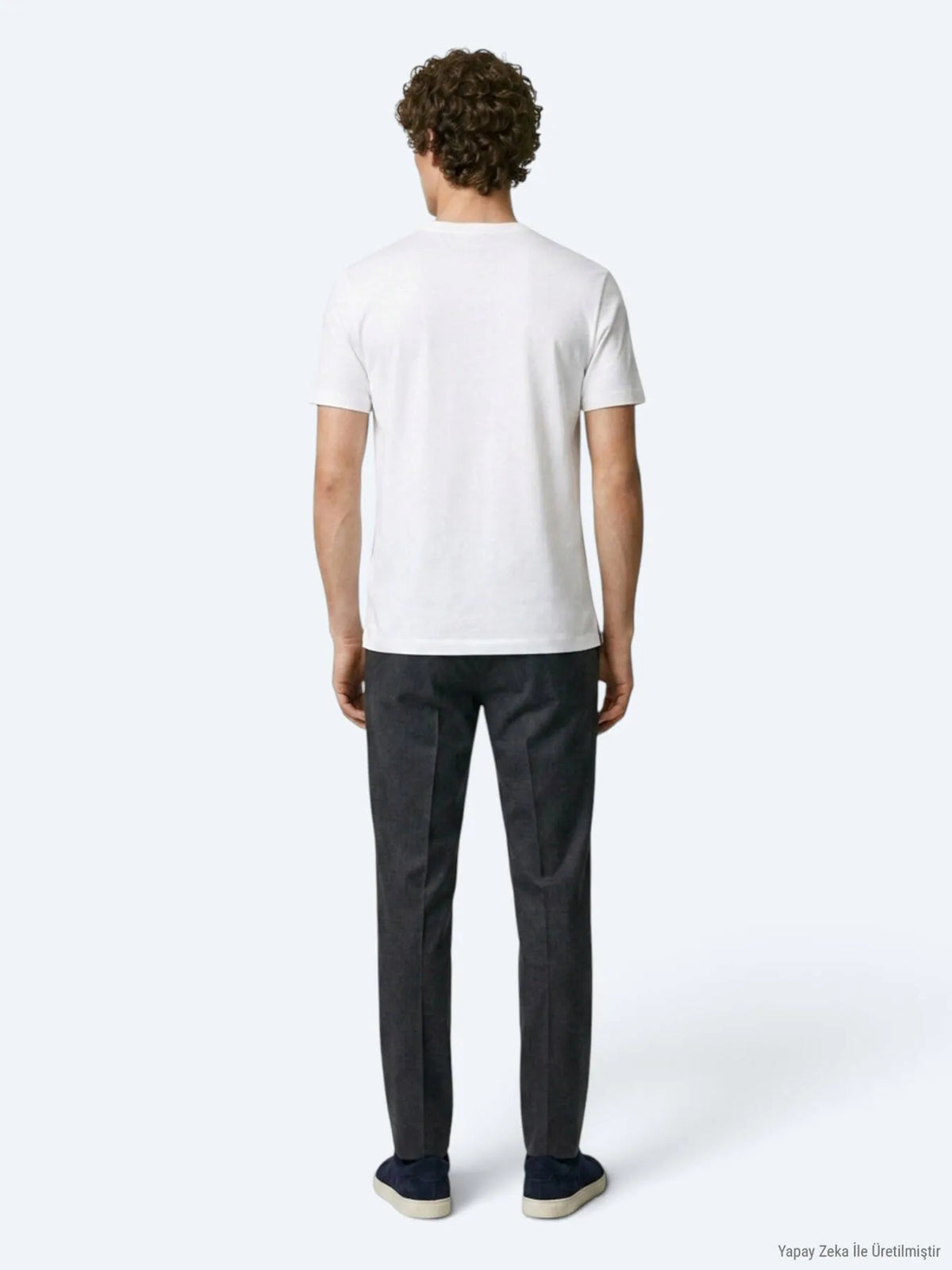 Ekru Düz T-shirt