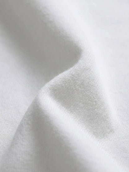 Ekru Düz T-shirt