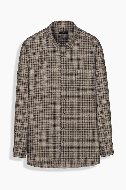 Eleta Kahverengi Ekose Gömlek