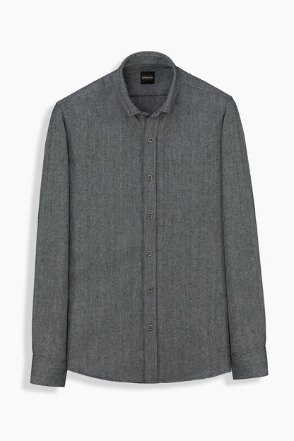 Eleta Slim Koyu Gri Gömlek