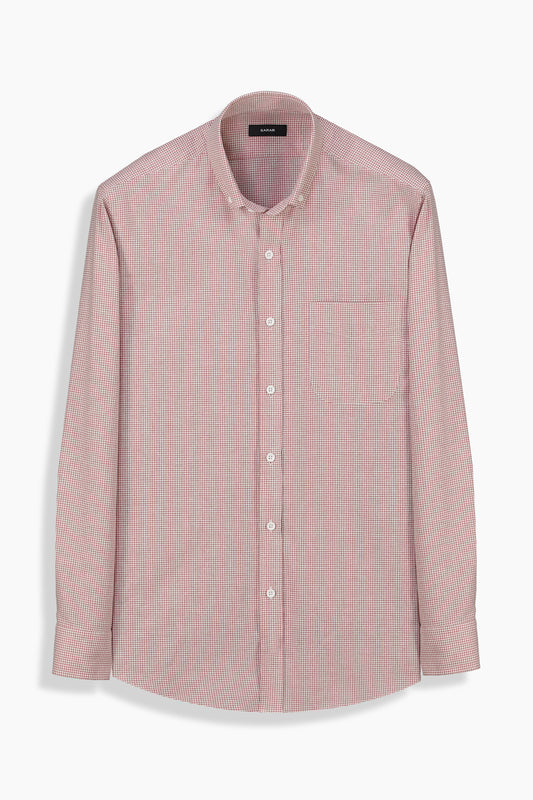 Eleta Uzun Kol Bordo Gömlek