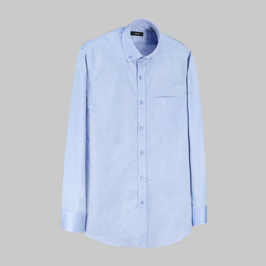 Eleta Mavi Uzun Kol Klasik Gömlek