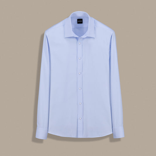Elvio Slim Uzun Kol Açık Mavi Gömlek