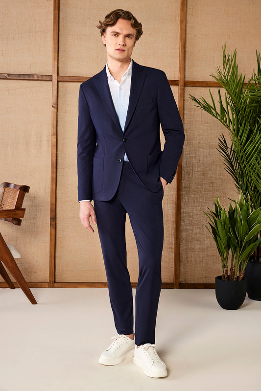 Ely Lacivert Ekstra Slim Pantolon