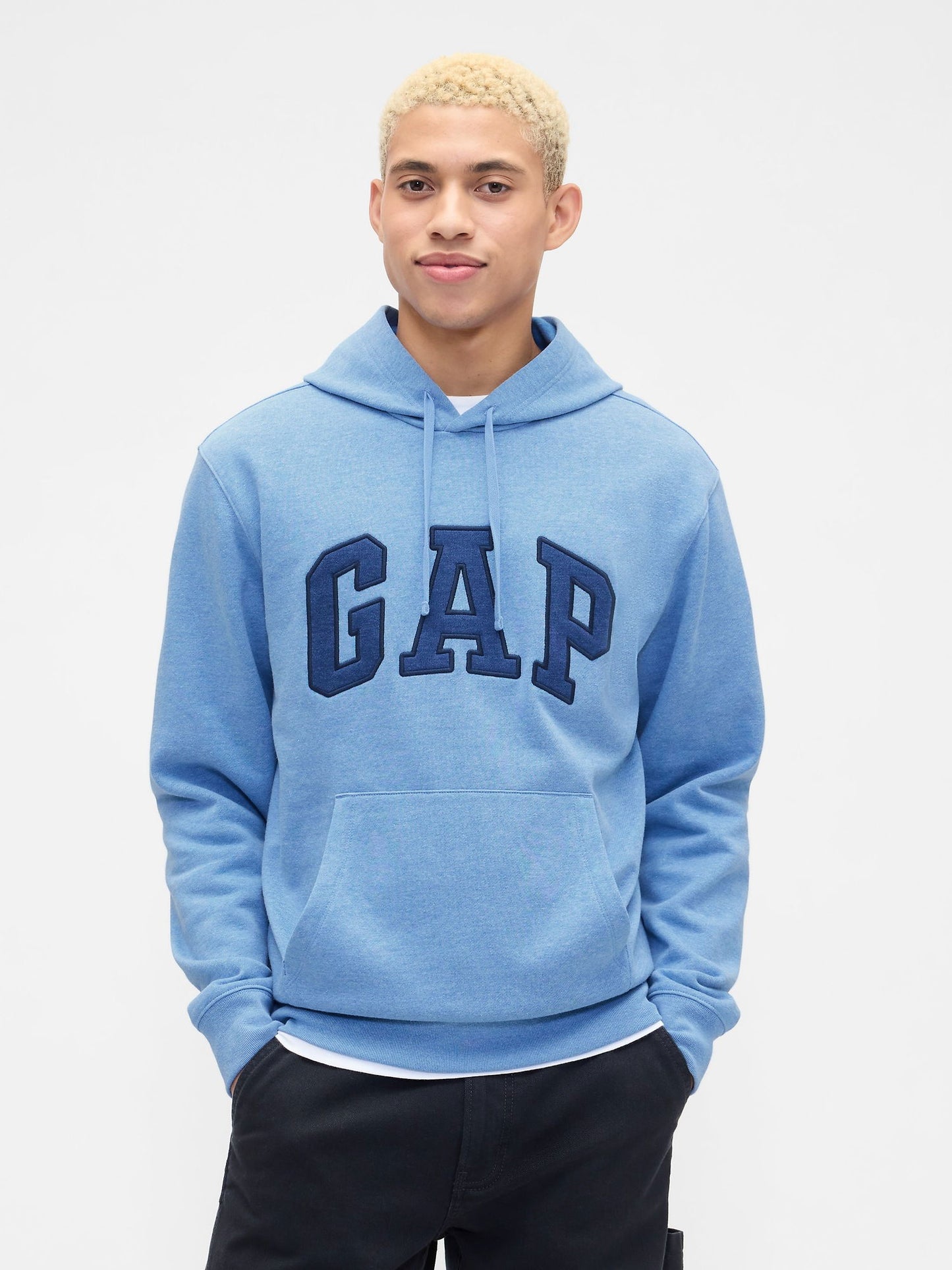Açık Mavi Gap Logo Relaxed Fleece Sweatshirt