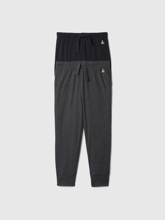 Siyah Brannan Bear İşlemeli Pull-On Jogger 2'li Eşofman Altı