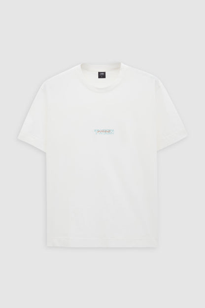 Tween Relaxed Fit Ekru Pickleball Koleksiyon %100 Merserize Pamuk T-shirt