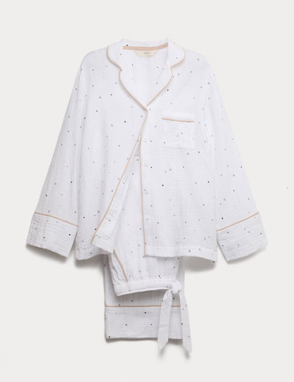 Kalp Detaylı Pijama Takımı