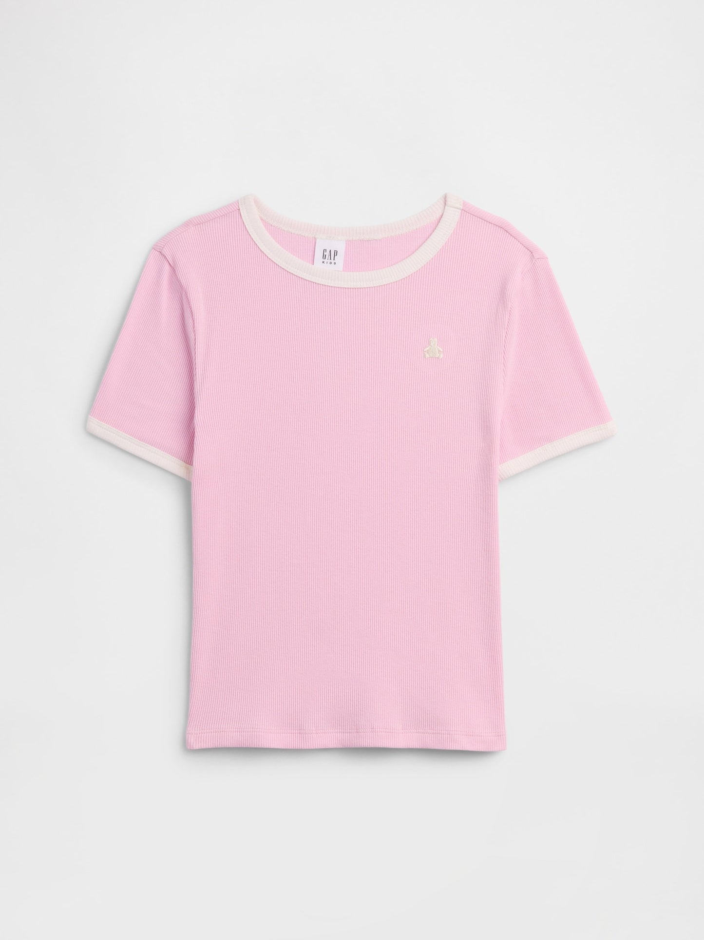 Açık Pembe Fitilli Brannan Bear Ringer T-shirt