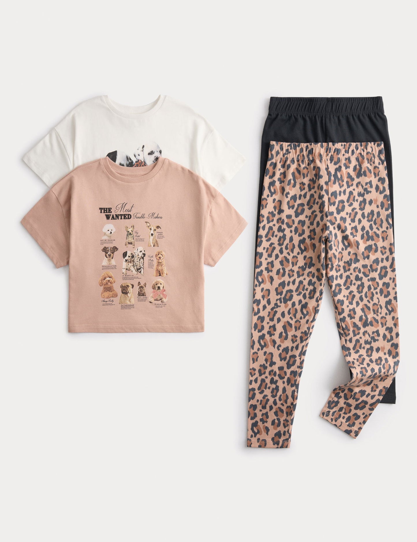2'li Pamuklu Desenli Pijama Takımı (1-8 Yaş)