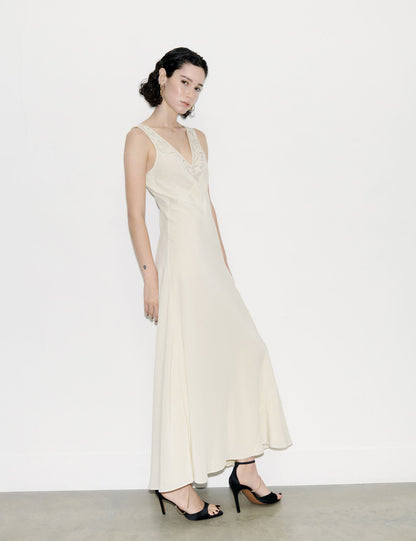 Regular Fit Desenli Midi Elbise