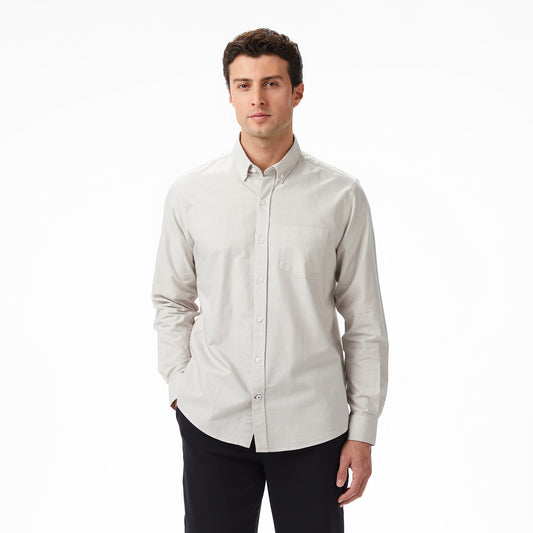 Nautica Erkek Gri Classic Fit Gömlek