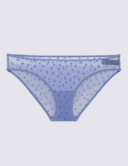 Kalp Detaylı High Leg Külot