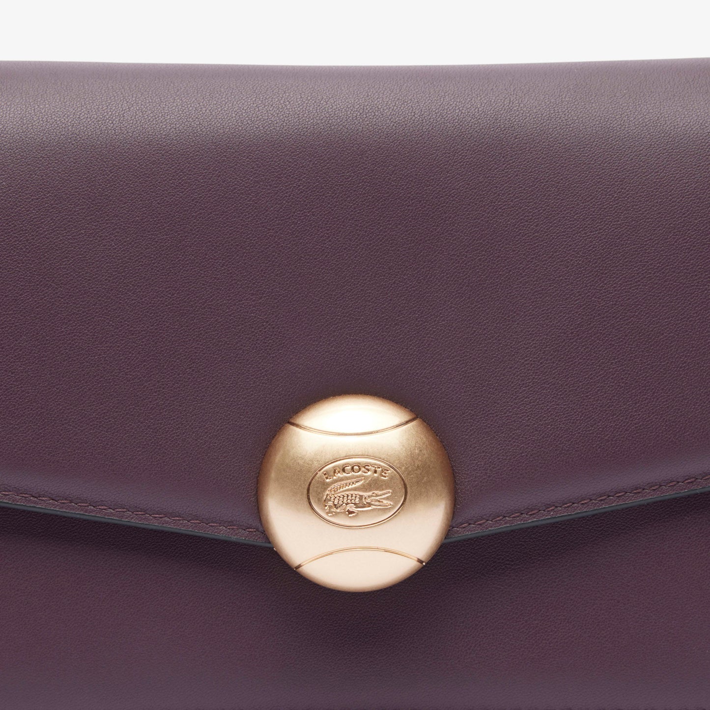 Lacoste Tennis Bliss Kadın Deri Bordo Omuz Çantası