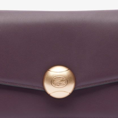 Lacoste Tennis Bliss Kadın Deri Bordo Omuz Çantası