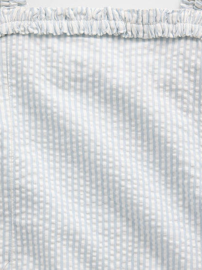 Açık Mavi Drop-waist Elbise