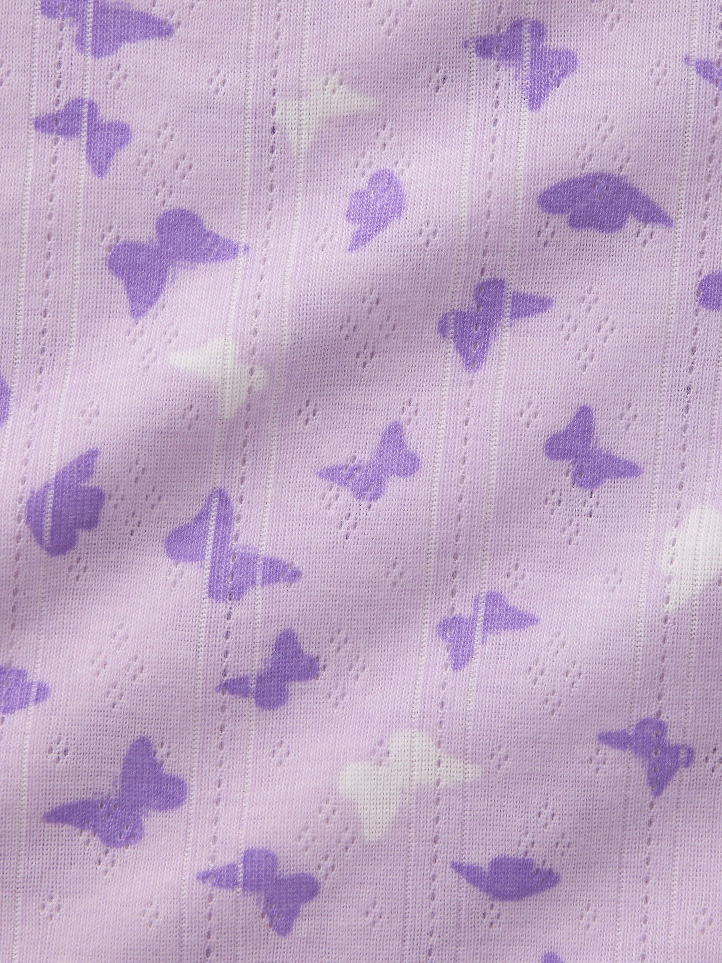 Lila Kids Geri Dönüştürülmüş Pointelle Pijama Takımı