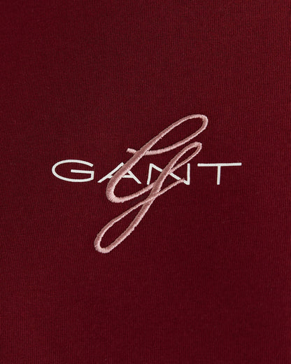 Embroidery C-neck T-shirt