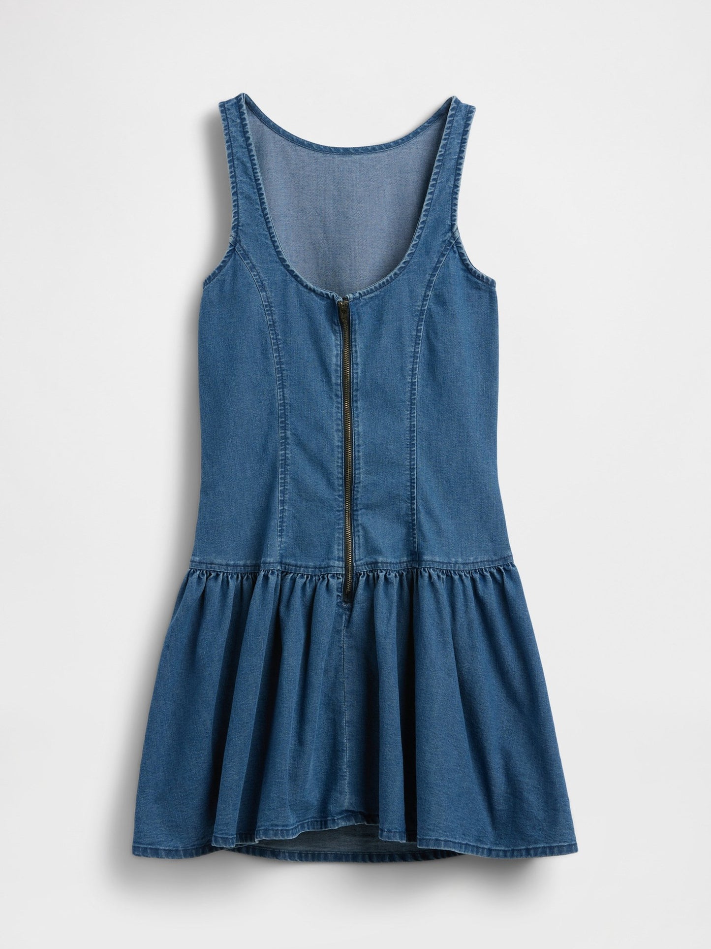 Mavi Denim Drop-waist Mini Elbise